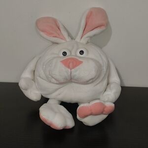 Pink and White Plush Bunny Toy